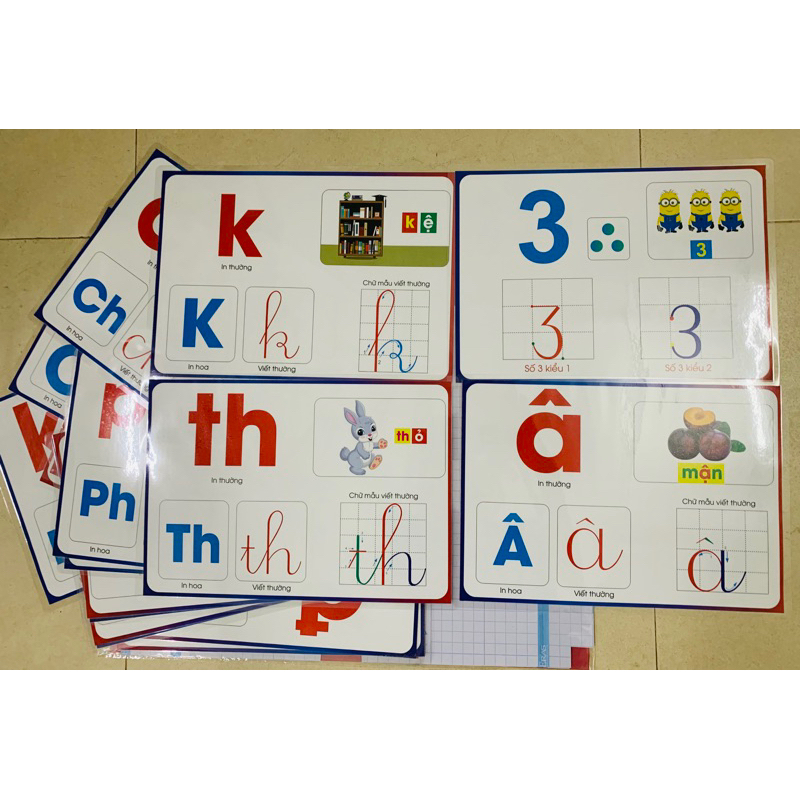 Structural Card Set, Letter Recognition (2-Sided Printing), A4 Size ...
