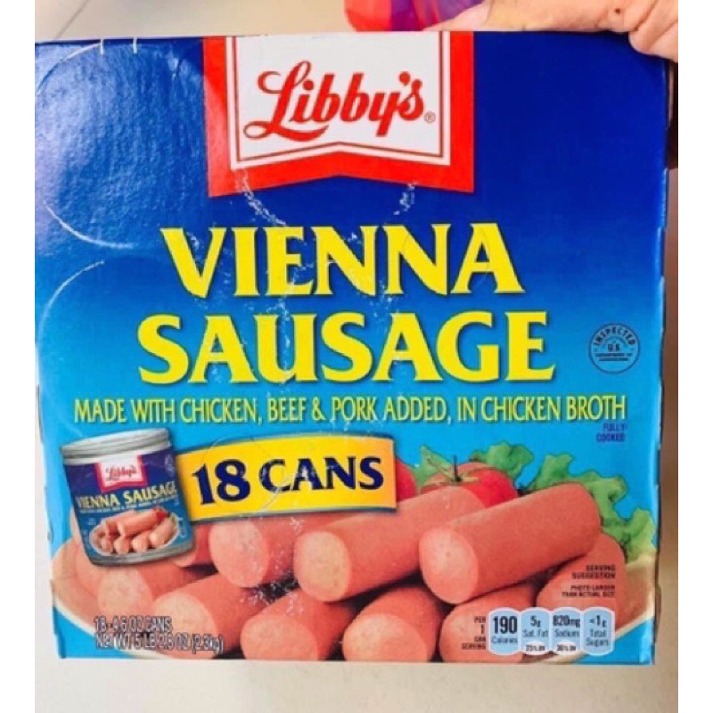 American Sausage LIBBYS VIENNA USA 1 Box Of 18 Cans [date 06 / 2025