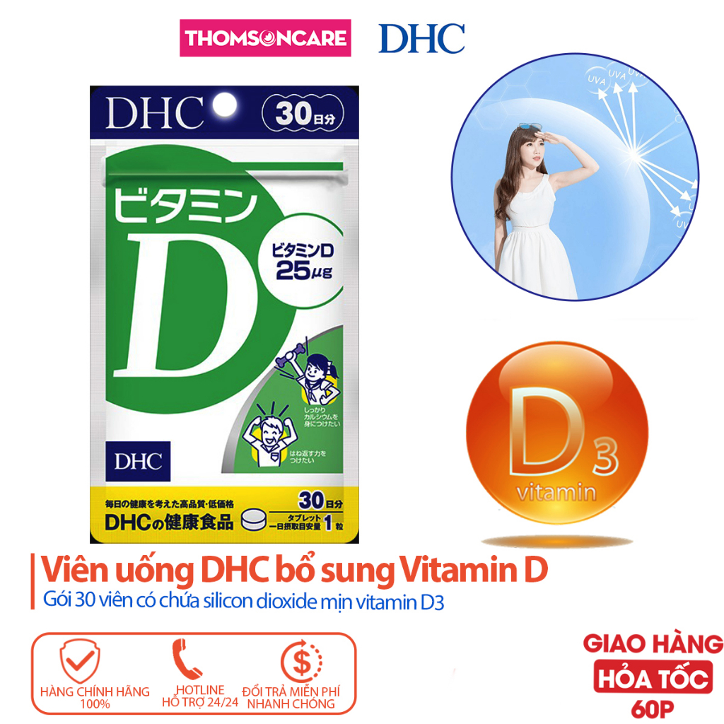 Dhc Vitamin D Vitamin D Vitamin D Vitamin D Helps To Absorb Calcium Up To 30 Capsules