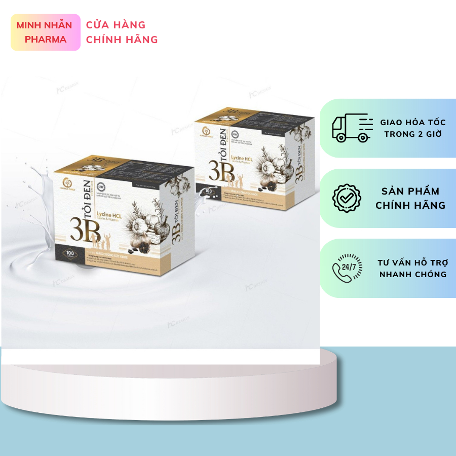 Vitamin 3B Black Garlic Supplement Vitamins B1, B6, B12 Help Enhance