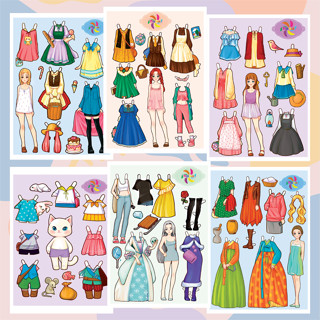 Paper store dolls toys