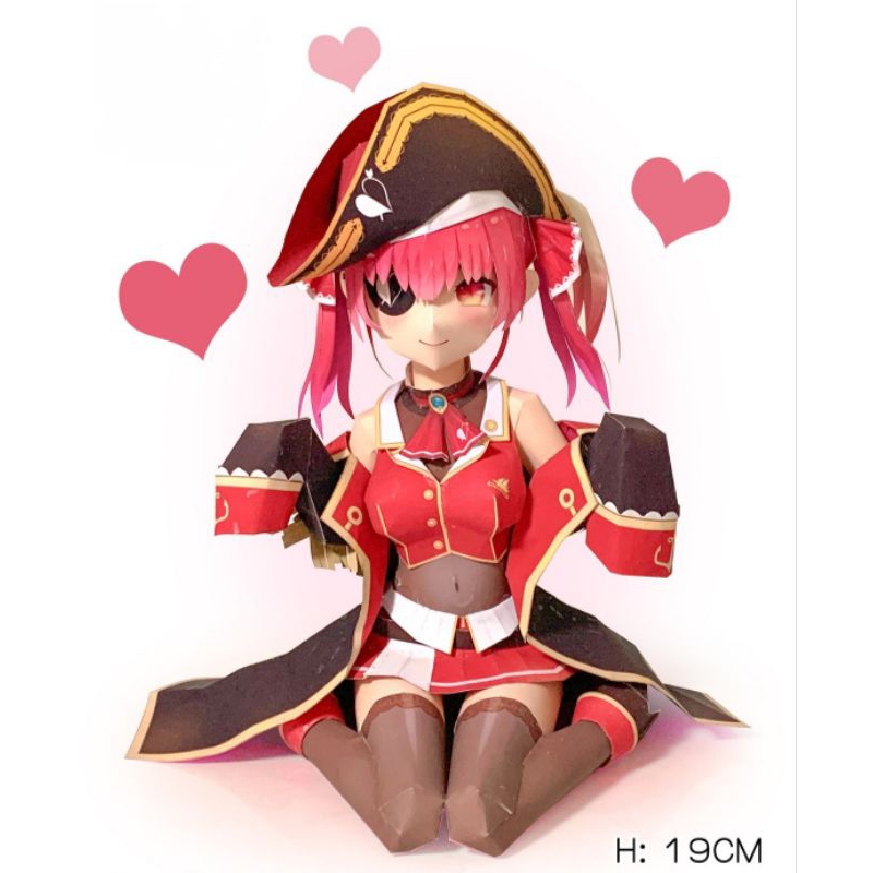 Anime girl paper model [ Virtual idol/Japanese Virtual youtuber] VTuber ...