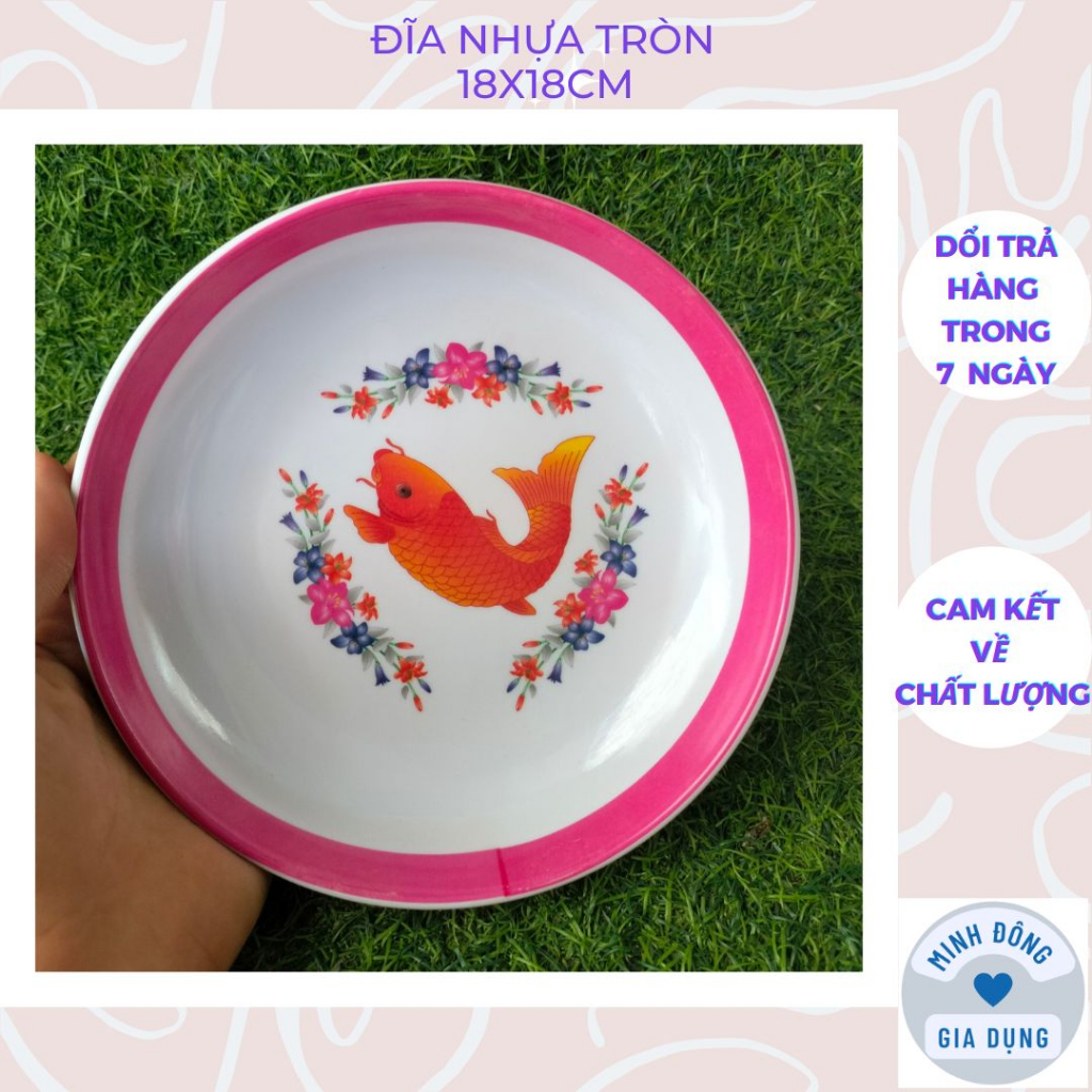 Thick 18cm FishShaped Round Plastic Disc With Stands And Many Sizes To