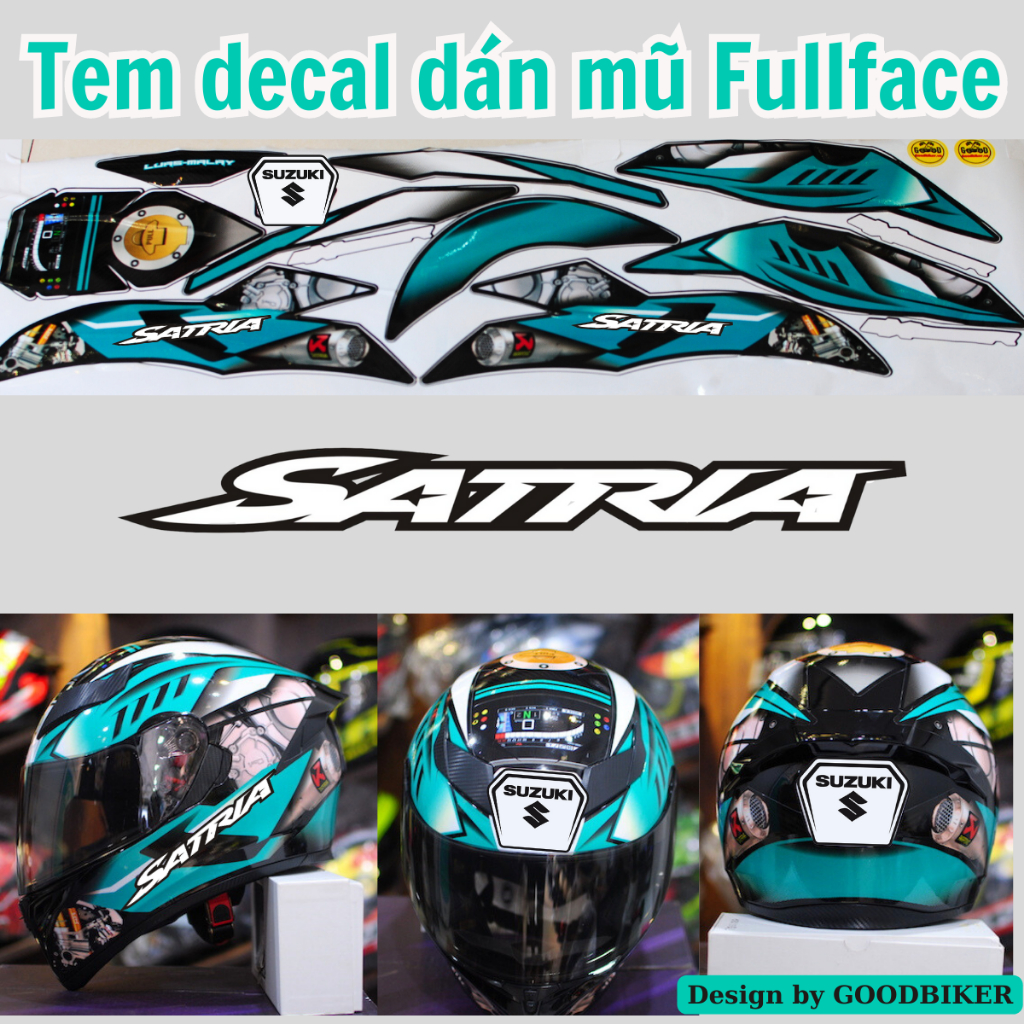 Satria Fullface Helmet Sticker | Shopee Singapore