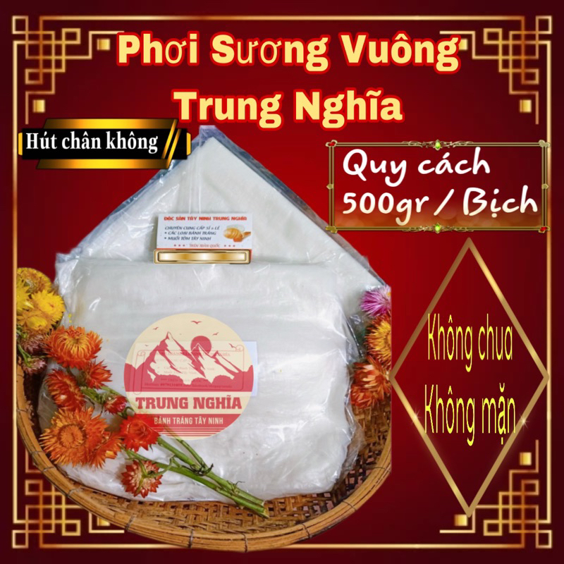 TRUNG NGHIA Square Dew-dried Rice Paper | Shopee Singapore