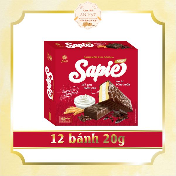 Sapie Gold Anko Chocolate Soft Cake 240g (12 Cakes / Box) | Shopee ...