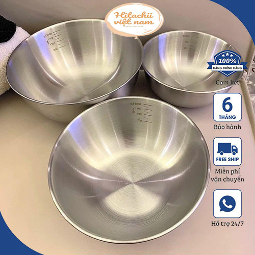 Set Of 3 Stainless Steel Mixing Dishes, set Of 3 Large Stainless Steel ...