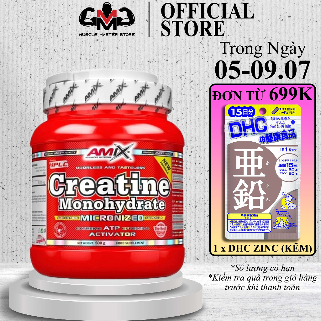 Genuine Amix Creatine Monohydrate Strength And Muscle Powder 500g Shopee Singapore 1640