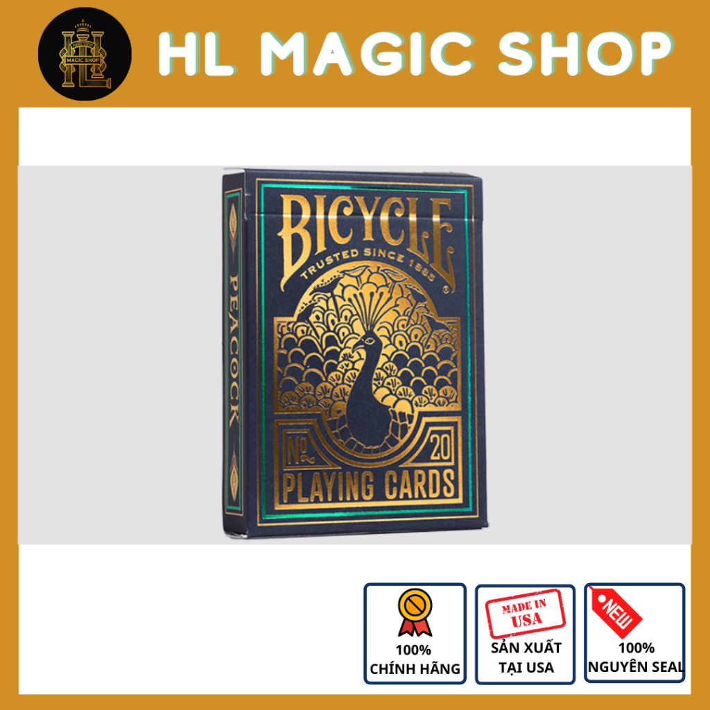 Set of cards, magic cards Bicycle Peacock Playing cards by US Playing ...