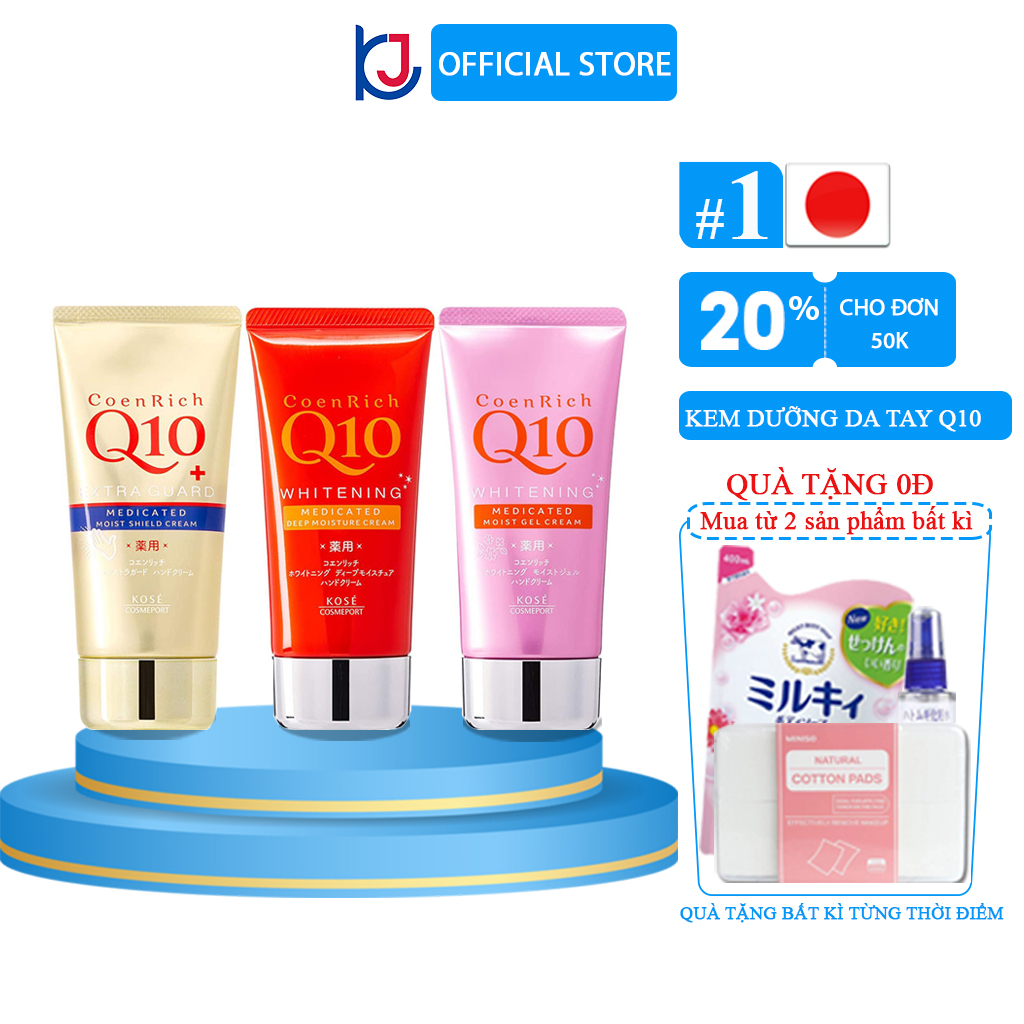 Kose Hand Cream Japanese Kose Hand Cream Q10 Hand Cream 80g Shopee