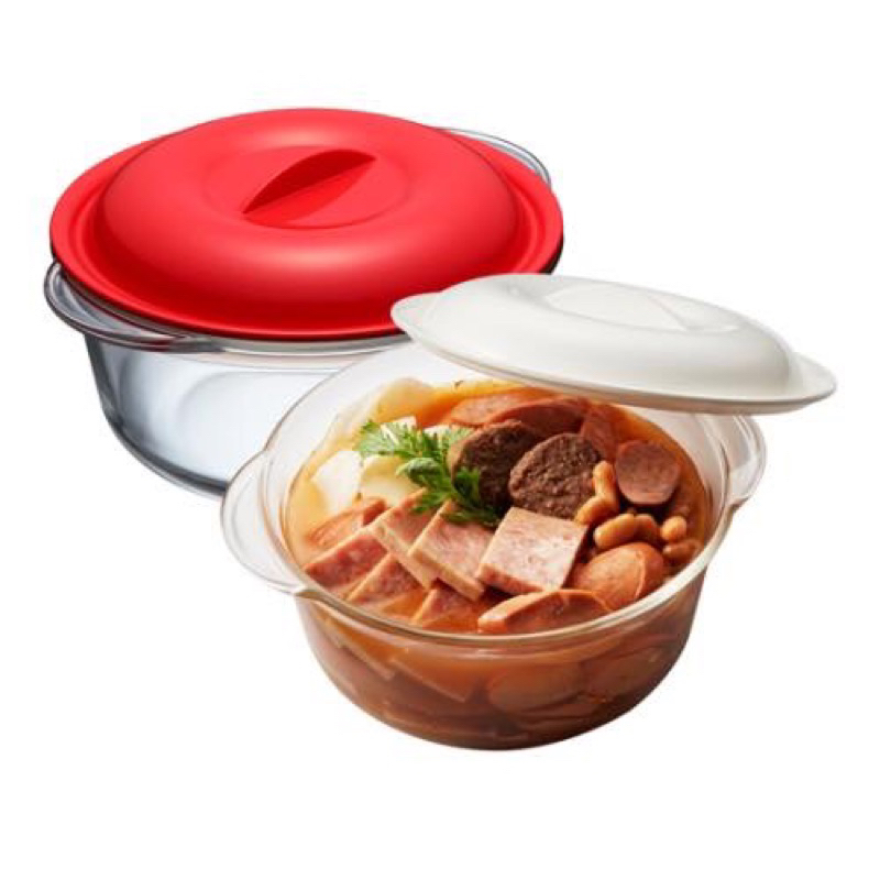 Glass Food Container L&L Easy Cook Round LLG481(1,1L) | Shopee Singapore
