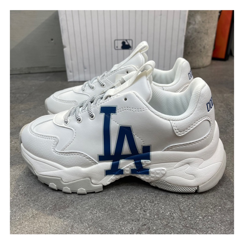 GENUINE Blue MLB Big Ball Chunky LA Dodgers sneakers code 3ASHC101N Shopee Singapore