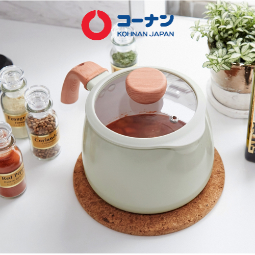 The ceramicCoated KOHNAN Kettle Can Be Used With An Induction Hob Of 1