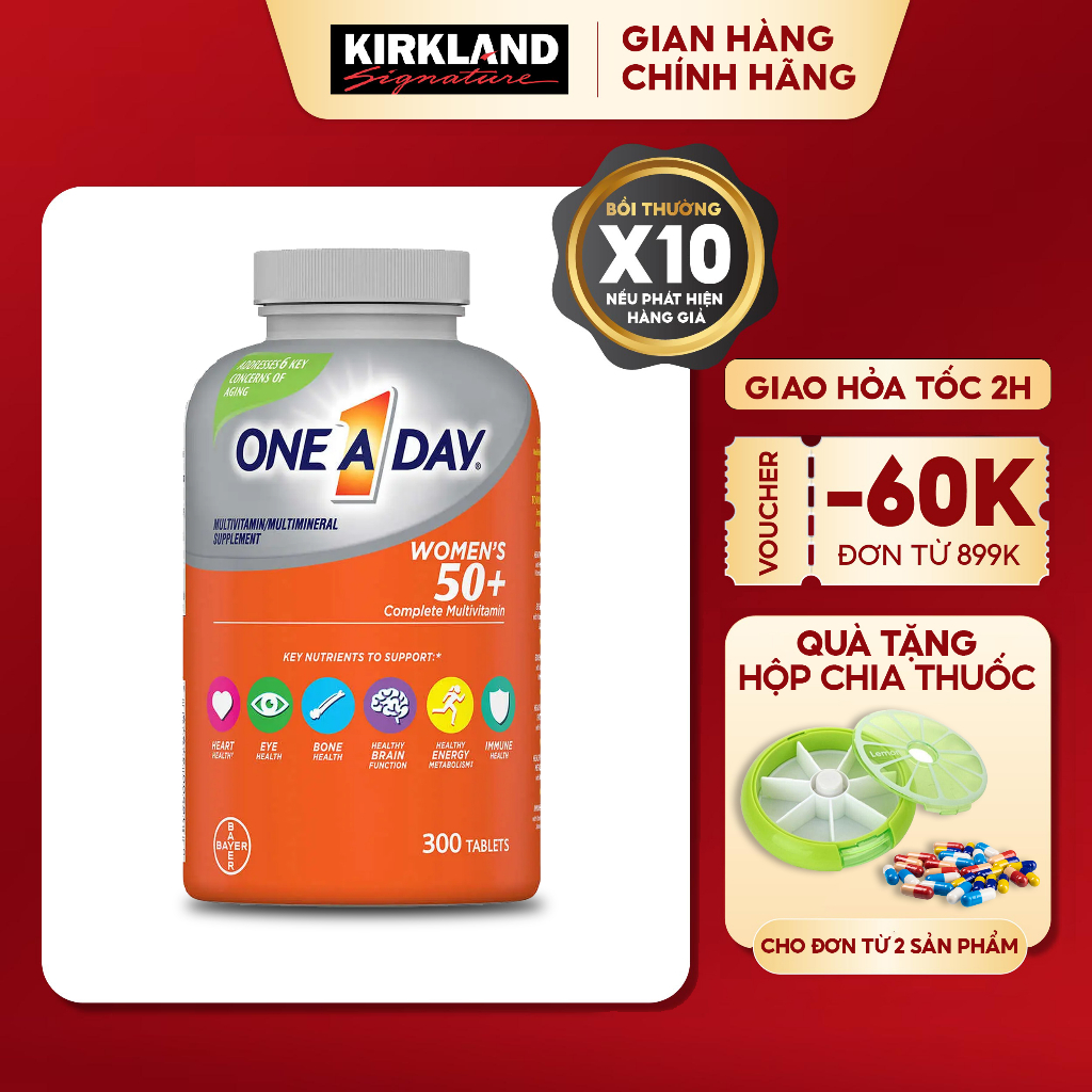 Multivitamins For Women Over 50 Years Old Kirkland Signature One A Day