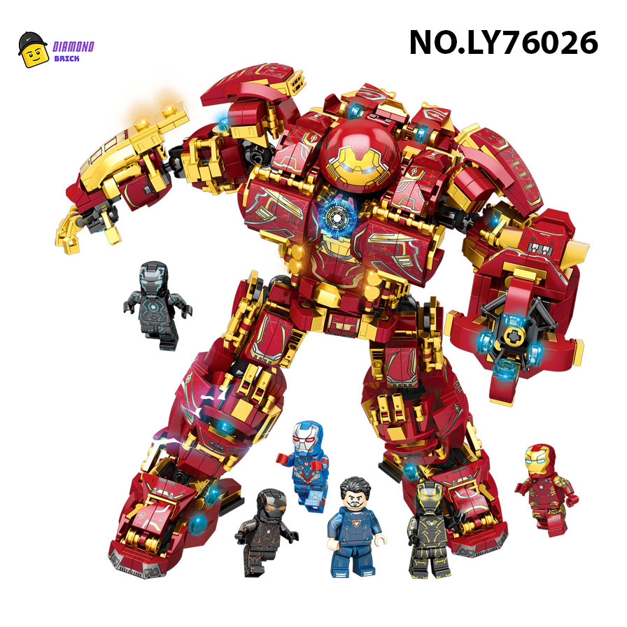 Lego Toy Assembled LEGO ROBOT Model HulkBuster Iron Man MK44 Iron Man ...