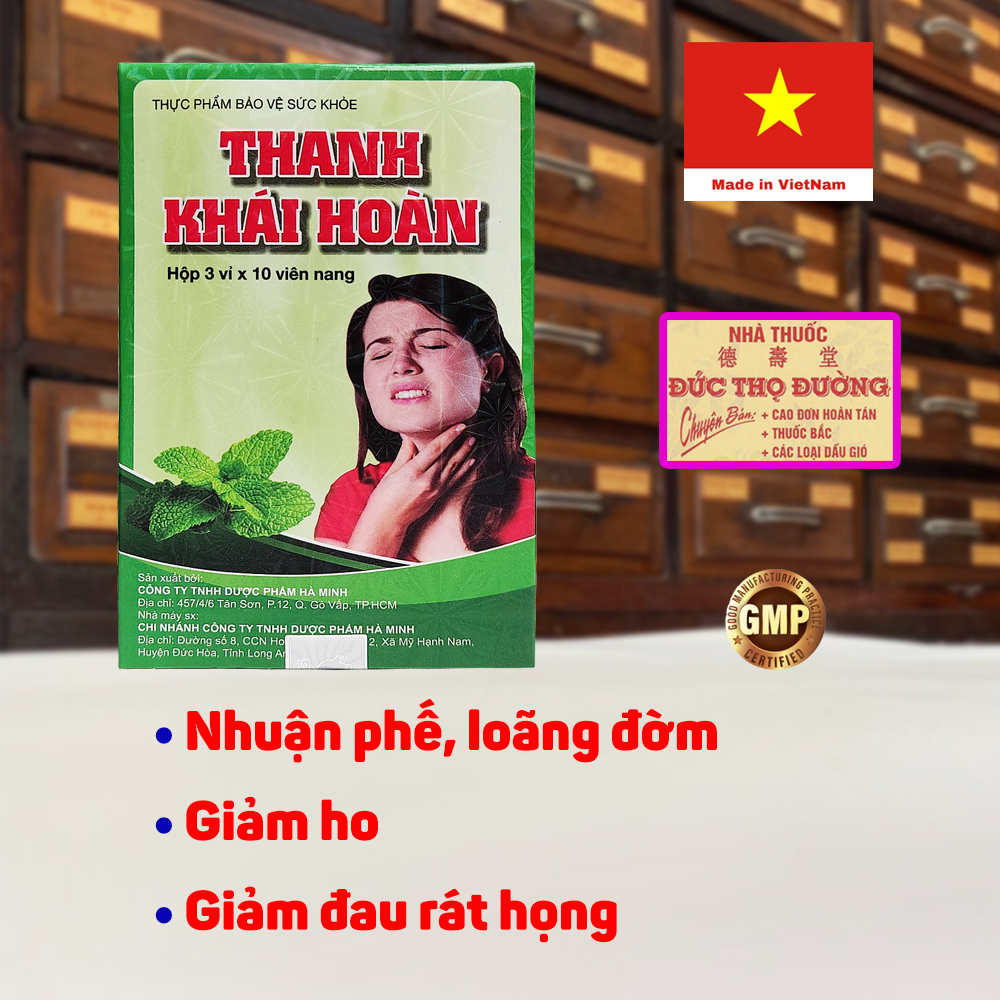 Thanh Khai Hoan - Box Of 30 Tablets - Laxative, Sputum Thinning, Cough ...