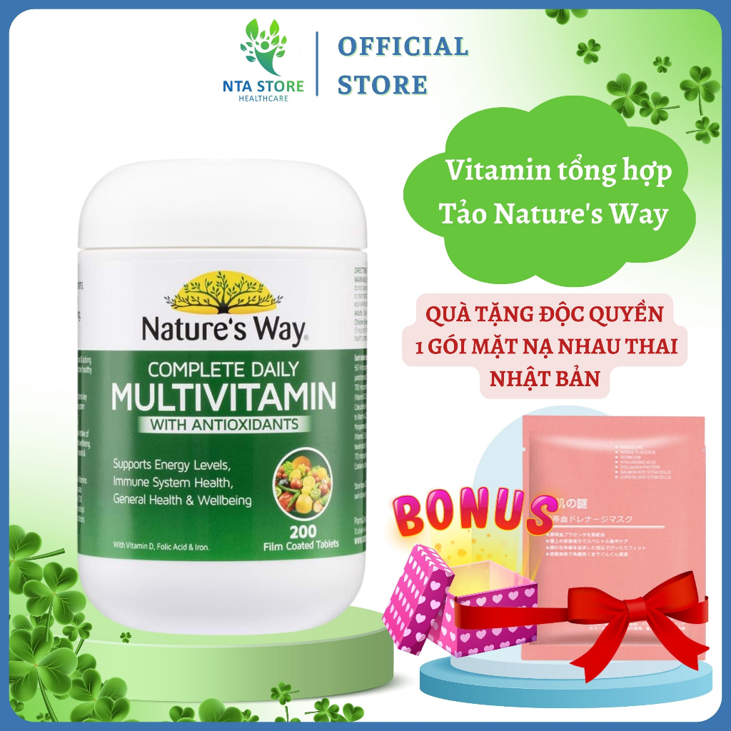 Nature's Way Multivitamin Multivitamin 200 Australian Spirulina And