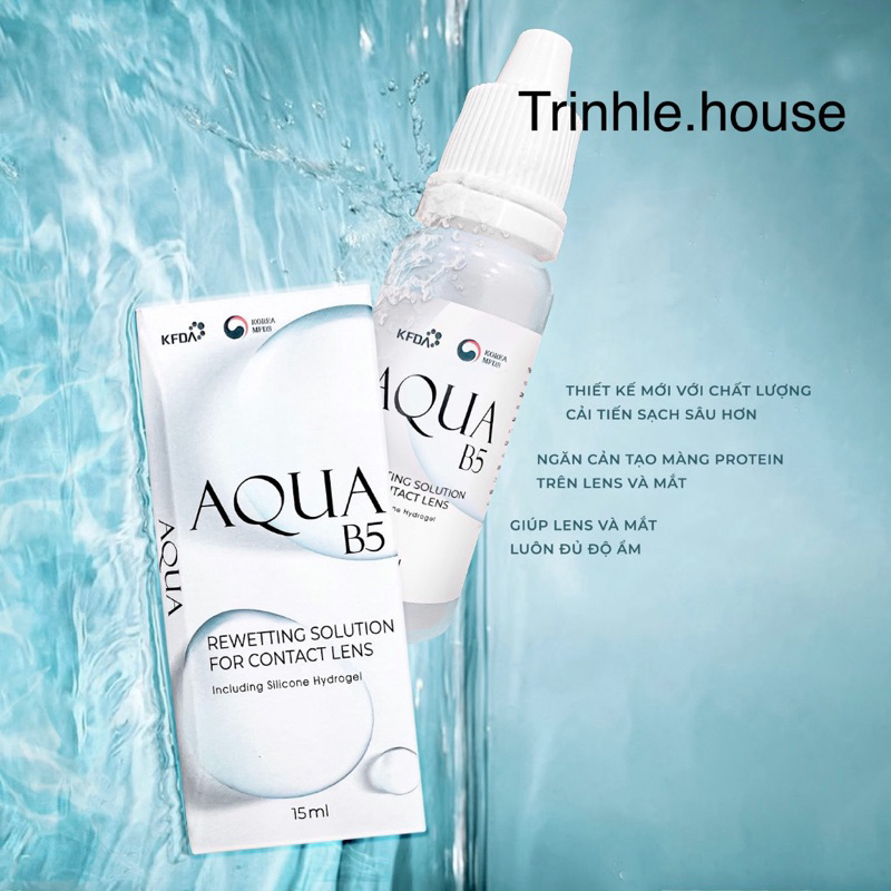 Aqua B5 lens Eye Drops 15ml Eye Drops 15ml Eye Drops Solution When