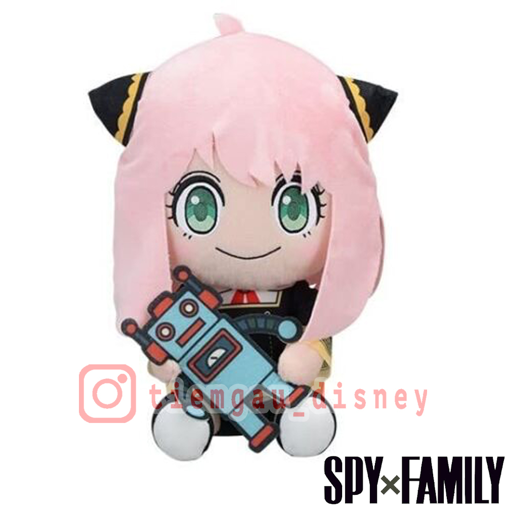 [Size 30cm] Anya Forger Anime Teddy Bear With Robot In Spy X Family ...