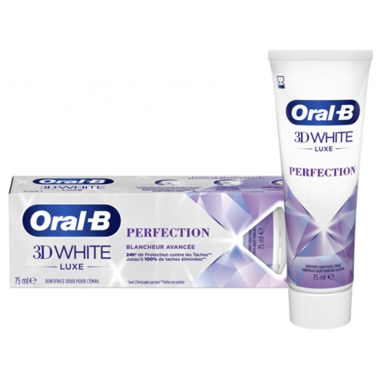 [French Bill] Oral B 3D White Luxe Perfection toothpaste whitens teeth ...