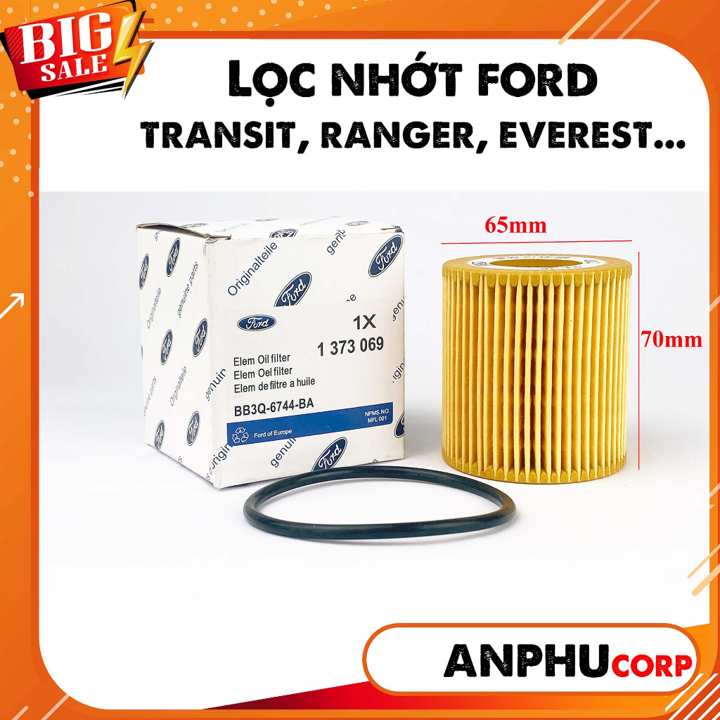 Oil Filter, Ford Transit Engine Oil Filter, Ranger, Everest, Ecosport