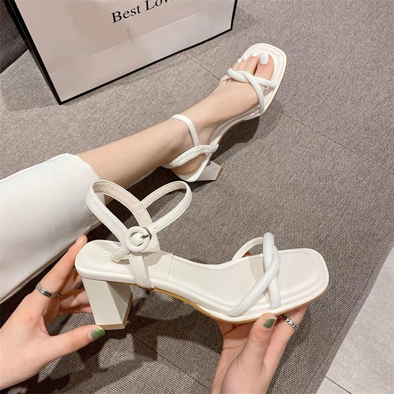 White on sale high sandals