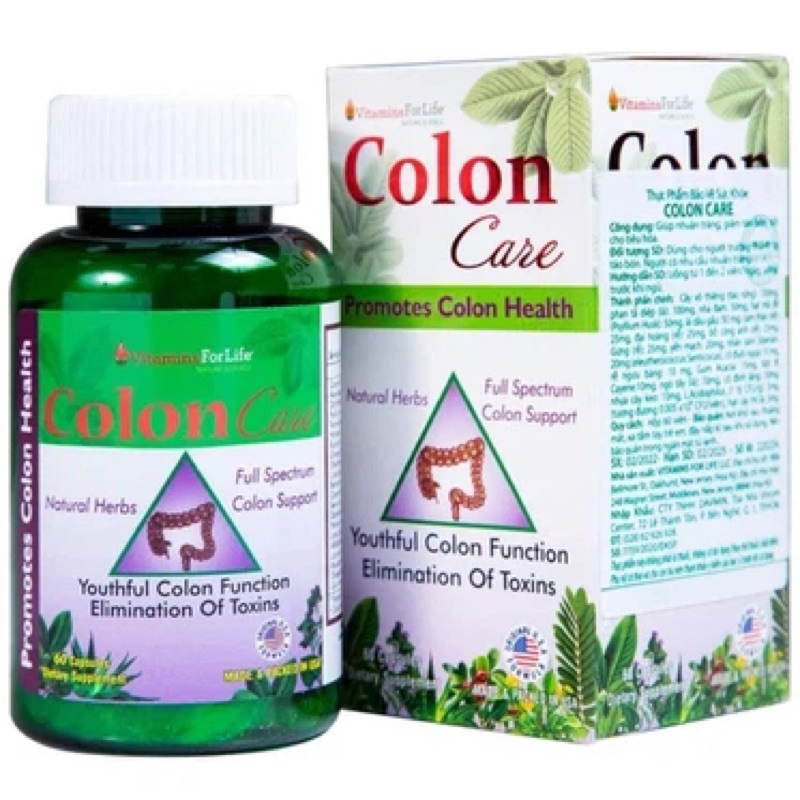 Colon Care Vitamins For Life pills help laxatives, reduce constipation ...
