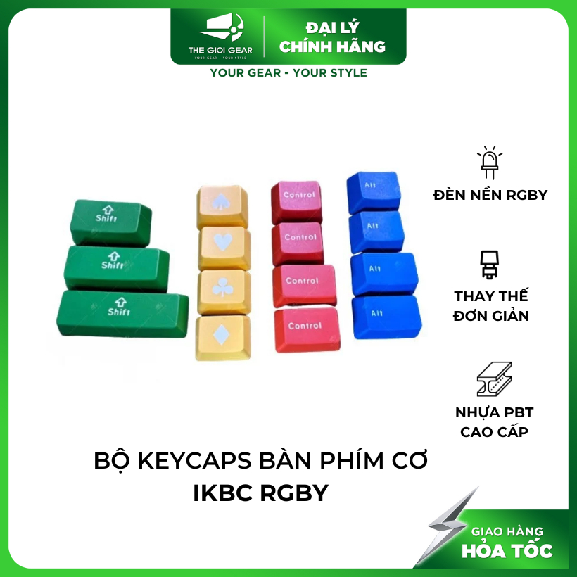 Ikbc RGBY Mechanical Keyboard Keycaps Set (Metal Keypuller Included ...
