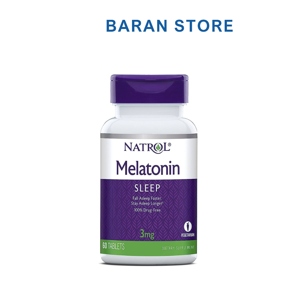Natrol Melatonin Oral Tablet 3mg 60 Tablets Baran Store Shopee Singapore