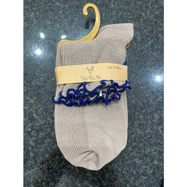 Vintage ruffle socks with brown ruffle bows | Shopee Singapore