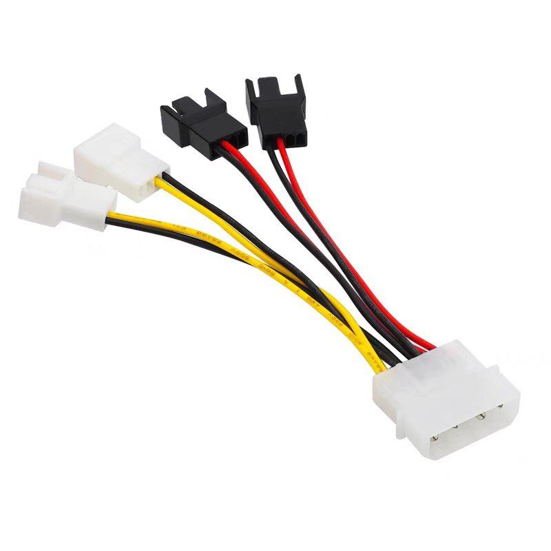 12v / 5V 4 Pin Molex CPU Heatsink Fan Connector Cable To 3 Pins ...