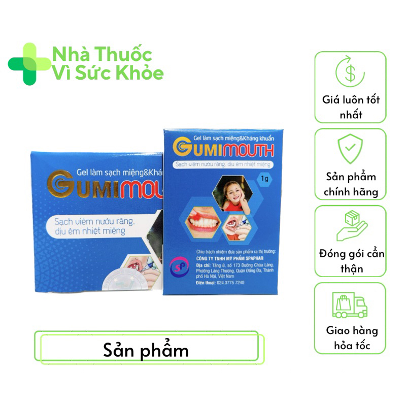1 Package Of Mouth Heat Application, Gumimouth Mouth Sores With Silver