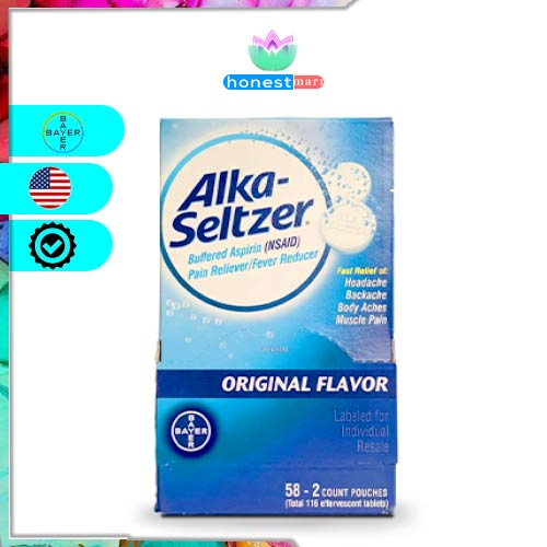 Alka Seltzer Original Effervescent Tablets 116 Effervescent Tablets ...