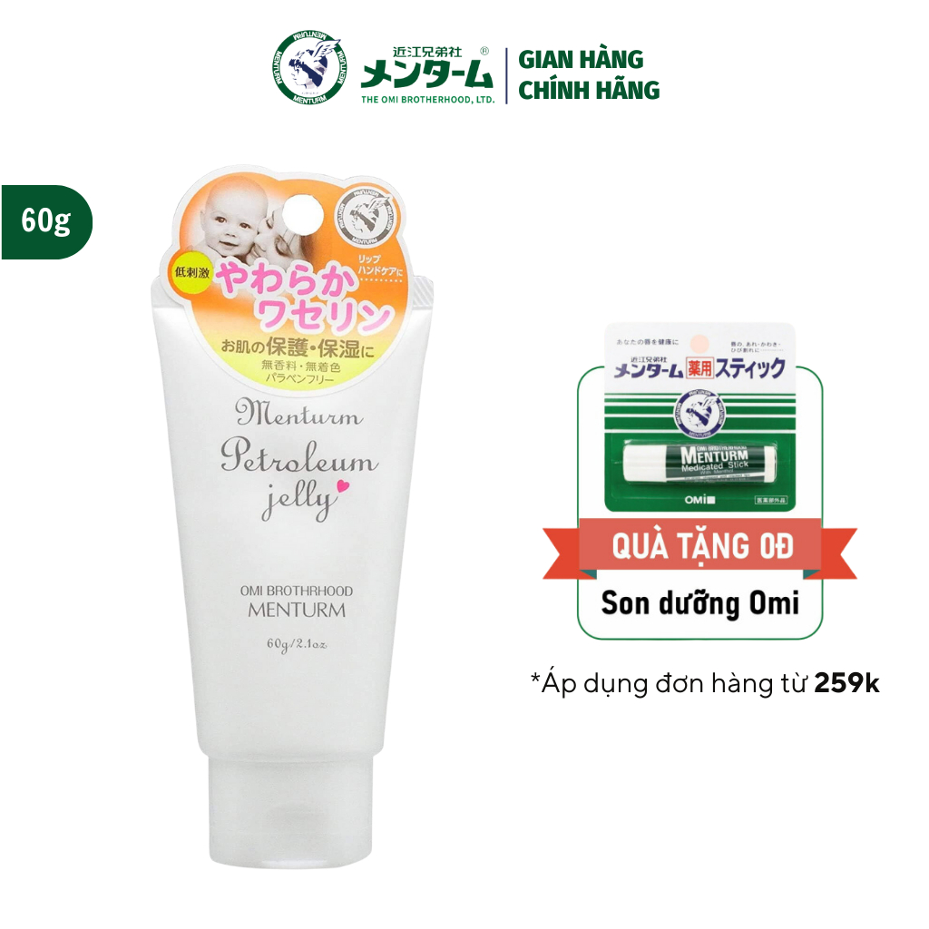 Omi Menturm Petroleum Jelly Moisturizer Hydrates, Balances Skin'S