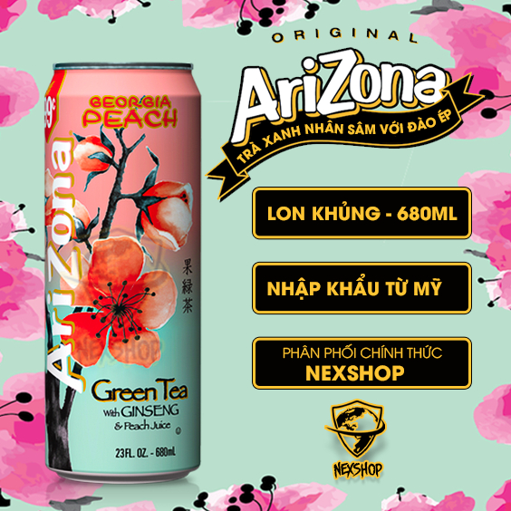 Arizona Georgia Peach Green Tea 680ml