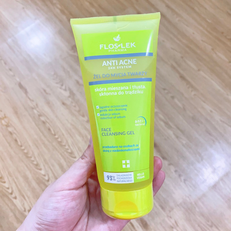 [New Model] Floslek Pharma Anti Antibacterial Face Cleansing Gel 200ml