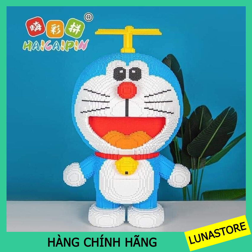 Lego Doraemon Pinwheel Assembly Model, Doraemon Puzzle Toy With Hammer