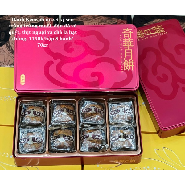 Moon Cake mix 4 Flavors Hong Kong (Box Of 8 Cakes * 70 Grams) | Shopee ...