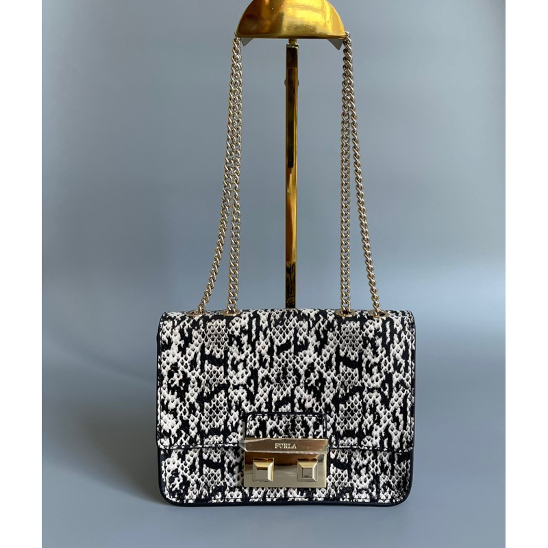 Furla on sale leopard bag