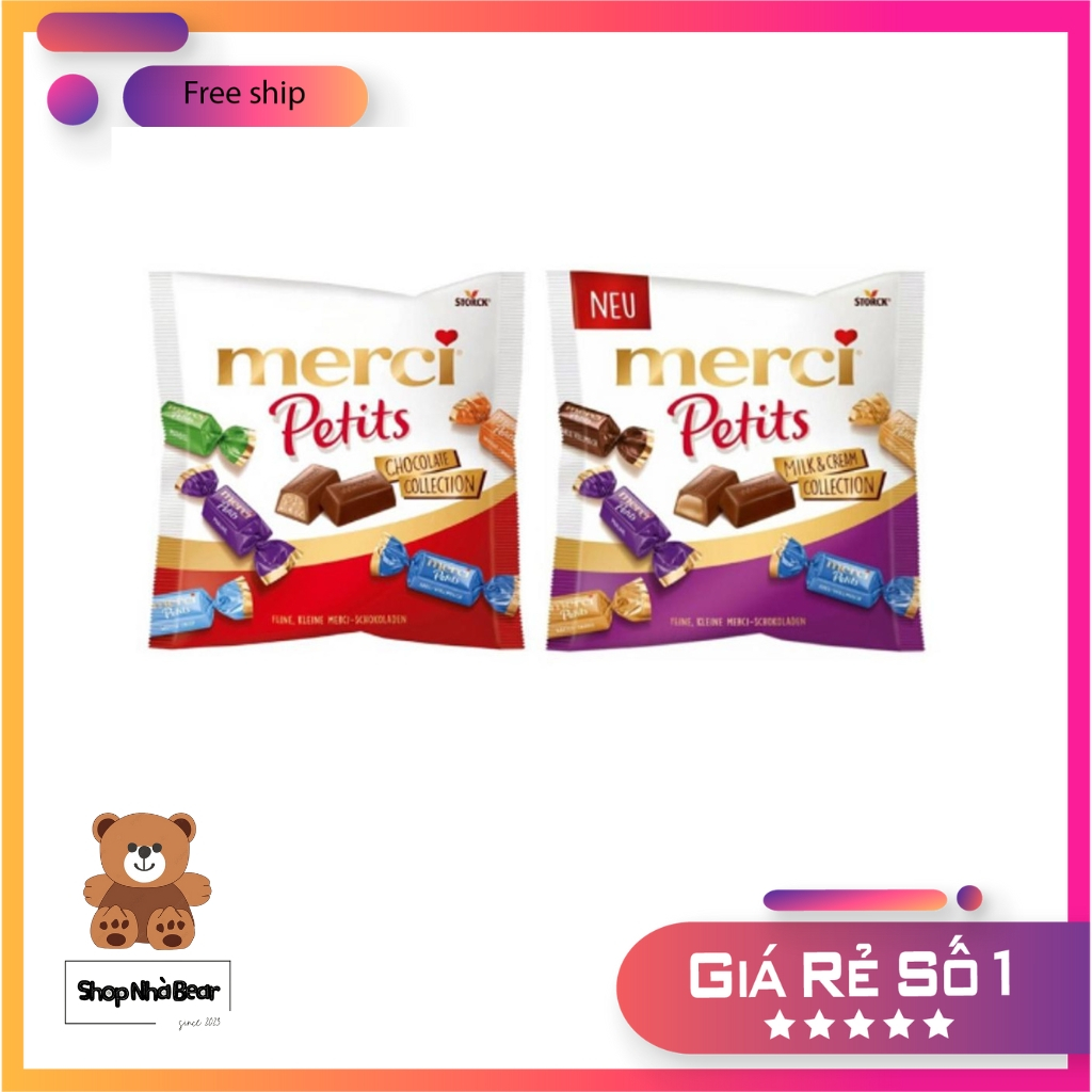 Merci Petits chocolate candy mixed with many flavors from Germany, 125g ...