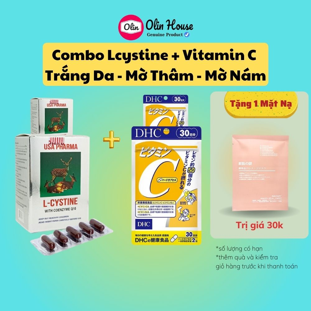 L cystine And Vitamin c DHC Combo White Matte Skin Healthy Hair ...