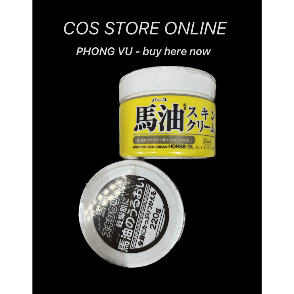 Loshi HORSE Fat MOISTURE SKIN CREAM HORSE OIL LOSHI 220G Shopee Singapore