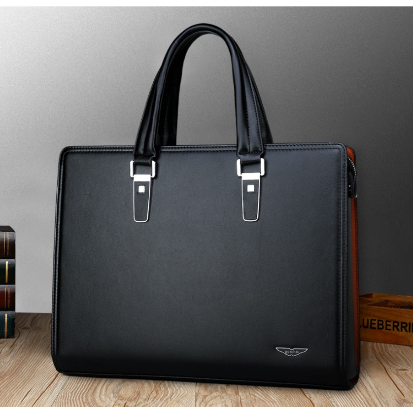 High-end Office Leather Bag For LAPTOP GORCHIS 0611 | Shopee Singapore