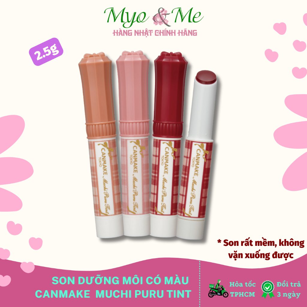 Canmake Muchi Puru Tint Japanese Lip Balm 2.5g Shopee Singapore