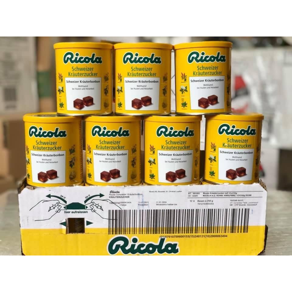 Ricola Cough Lozenges 250g Of Germany Shopee Singapore