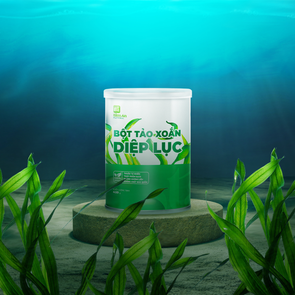 (Genuine Mind An Natural) Chlorophyll Spirulina Powder Support Cell