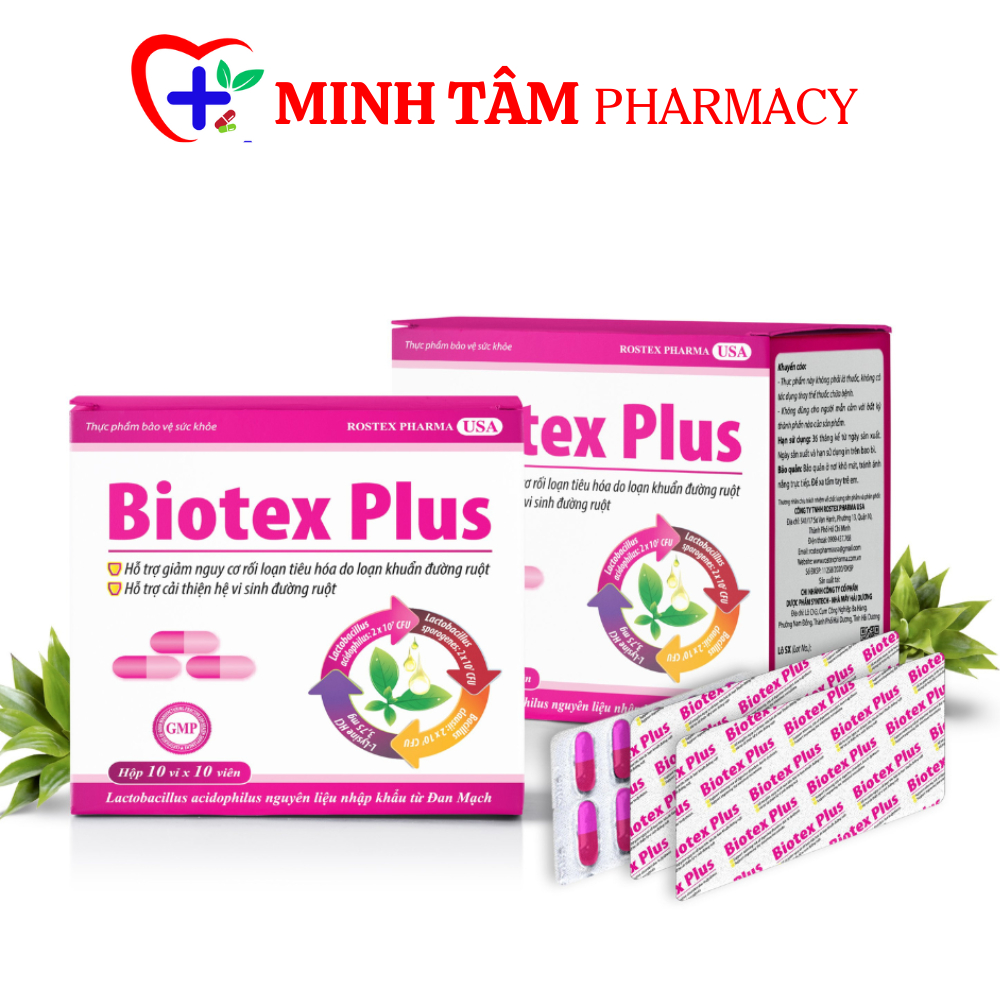 Biotex PLUS Digestive Enzymes Supplement Beneficial Bacteria, Fiber