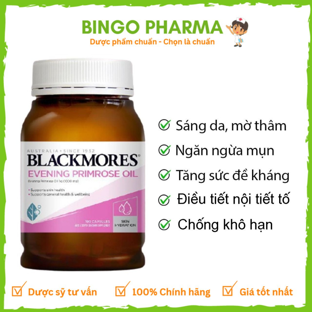 Evening Primrose Oil Blackmores Primrose Oil, Hormonal Balance, Skin Beauty, Hair, Nails (190