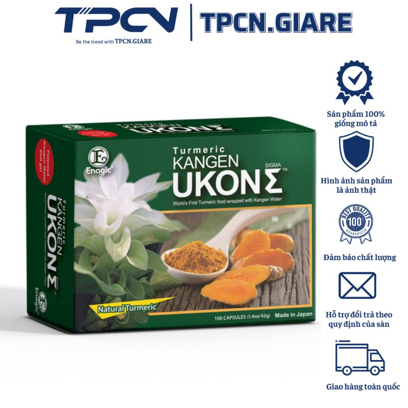 Kangen UKON Turmeric Essential Oil Oral Tablet 1 Box Of 100 Japanese