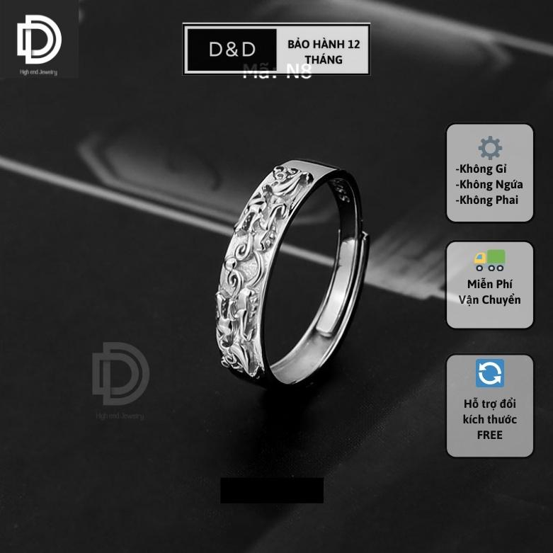 Jewelry for men and women D&D silver Pixiu ring, no rust, no black